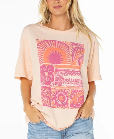 Roxy Beach Things Tee In Pink