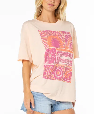 Roxy Beach Things Tee In Pink