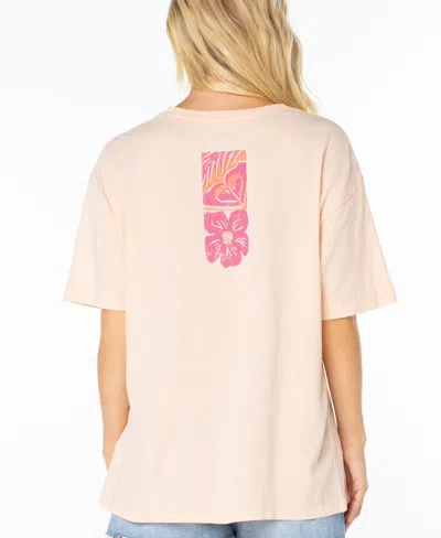 Roxy Beach Things Tee In Pink