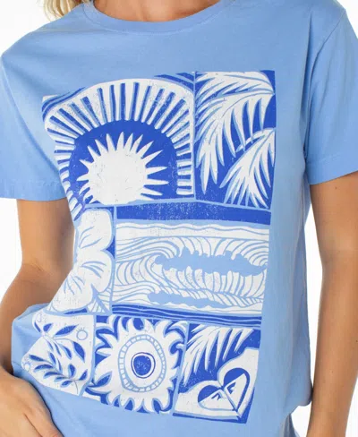 Roxy Beach Things Tee In Blue