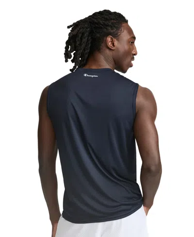 Champion Sport Muscle Tank, Reflective C Logo In Blue