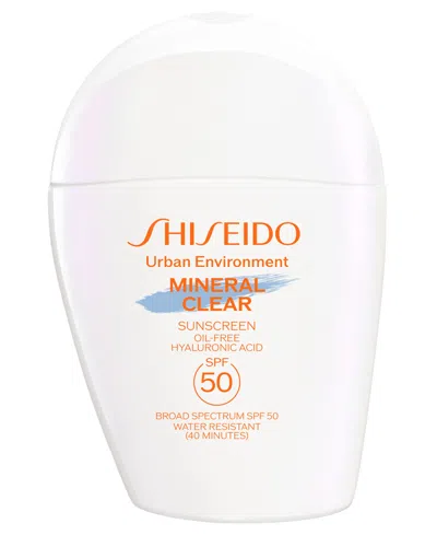 Shiseido Urban Environment Mineral Clear Sunscreen Spf 50 In Transparent
