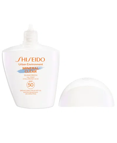 Shiseido Urban Environment Mineral Clear Sunscreen Spf 50 In Transparent