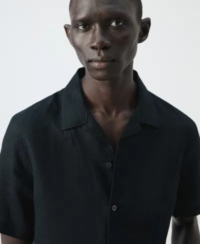 Mango Men's Bowling-collar Shirt In Multi