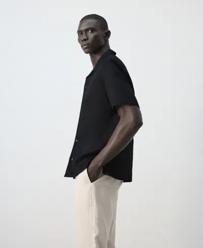 Mango Men's Bowling-collar Shirt In Multi
