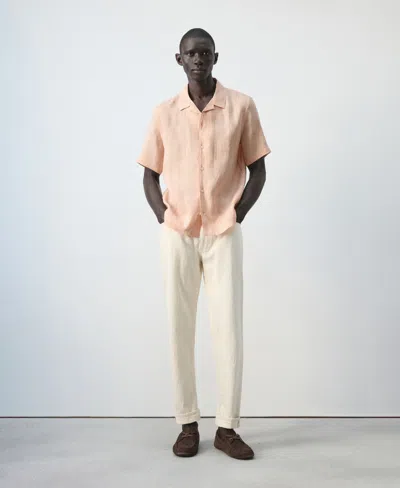 Mango Men's Bowling-collar Shirt In Multi
