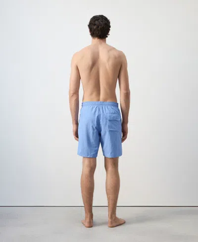 Mango Men's Basic Drawstring Swimsuit In Blue