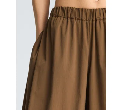 Kenneth Cole Pull On Bubble Leg Pant In Brown