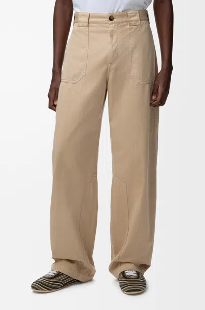 Loewe Belt Loop Casual Pants In Neutral