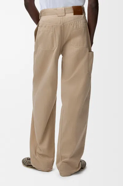 Loewe Belt Loop Casual Pants In Neutral