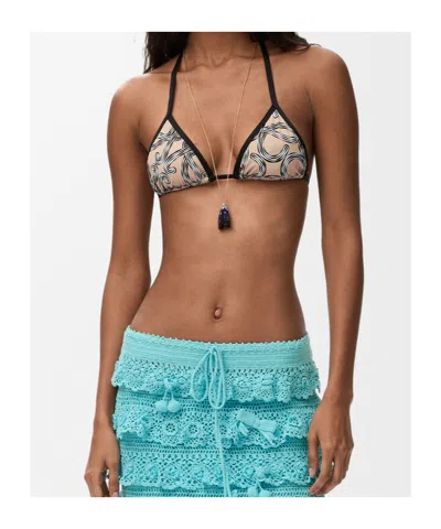 Loewe Bikini Top In Technical Jersey In Multi