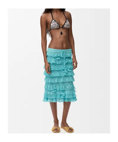 Loewe Bikini Top In Technical Jersey In Multi