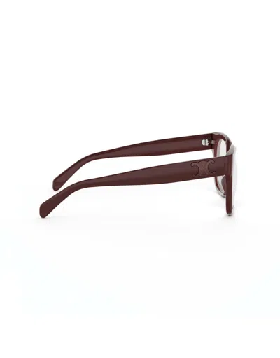Celine Full Frame Plain Mirror In Burgundy