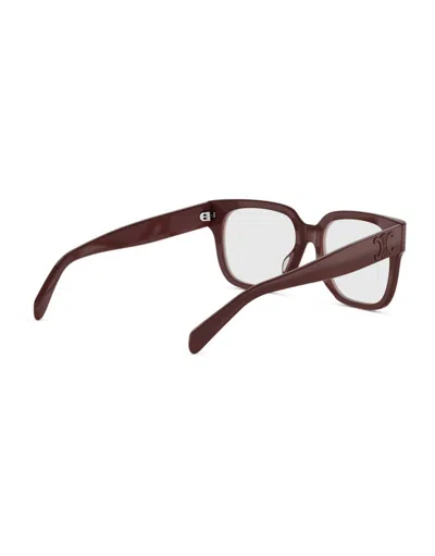 Celine Full Frame Plain Mirror In Burgundy