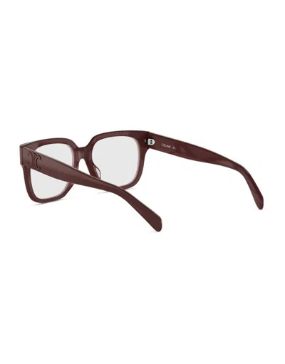 Celine Full Frame Plain Mirror In Burgundy