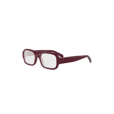 Celine Full Frame Glasses In Burgundy