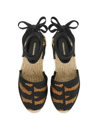Ferragamo Espadrilles In Black