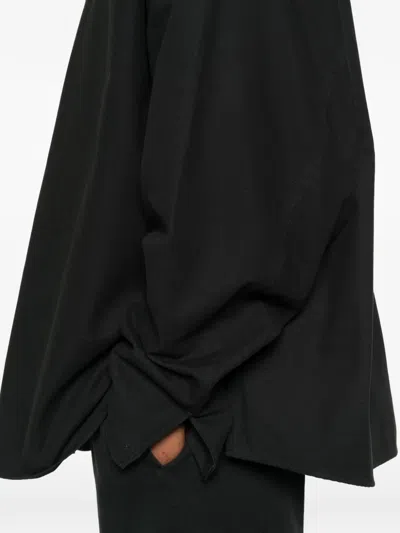 Essentials Press-stud Shirt In Black