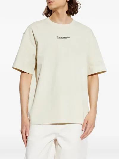 Samsoe & Samsoe Sauni Graphic-print T-shirt In Neutral