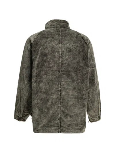 Kapital Multi-pocket Zip-up Jacket In Black