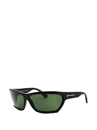 Tom Ford Rectangle-frame Sunglasses In Black