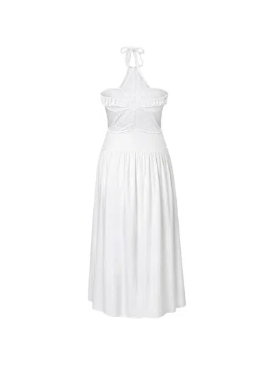 Farm Rio Coast Stars Maxi Dress Coast Stars Off-white In Multi