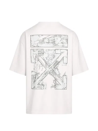 Off-white Paint Arrow Skate Tshirt In Light Mauve In Pink