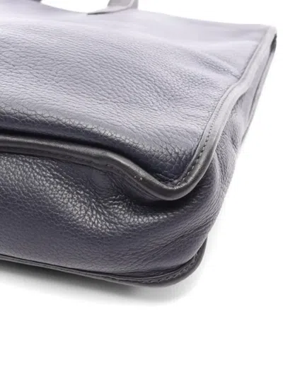Pre-owned Loewe 2000 Toledo Briefcase In Blue