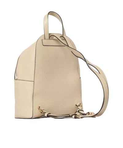 Coccinelle Flap-pocket Leather Backpack In Brown