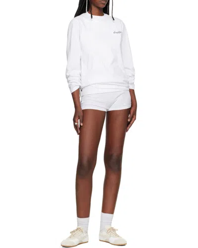 Essentials White Classic Long Sleeve T-shirt In White