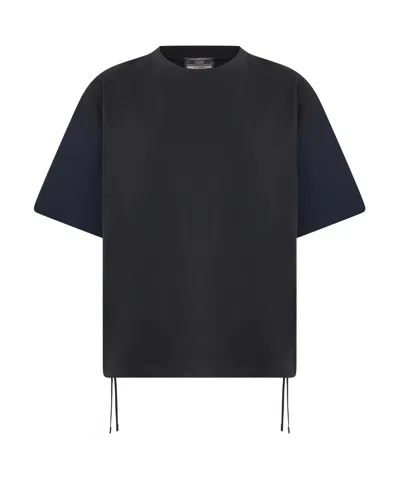 Herno Drawstring-hem T-shirt In Black