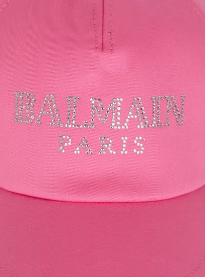 Balmain Cap In Pink