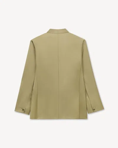 Kenzo Double Breasted Kimono Tailored Jacket In Gold