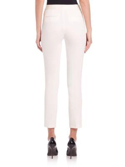 Shop Adam Lippes Slim Ankle Pants In Ivory