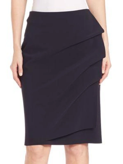 Shop La Petite Robe Di Chiara Boni Women's Andree Ruffled Pencil Skirt In Black
