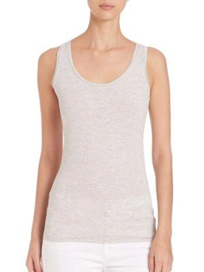 Shop Saks Fifth Avenue Women's Soft Touch Tank Top In Noir