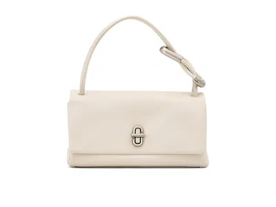 Marc Jacobs Mini Leather Dual Shoulder Bag In White