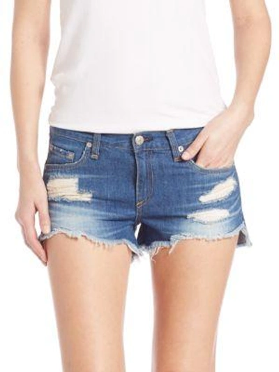 Shop Rag & Bone Cut-off Distressed Denim Shorts In Freeport