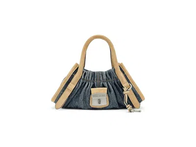 Marc Jacobs The Small Cristina Denim Suede Satchel In Blue