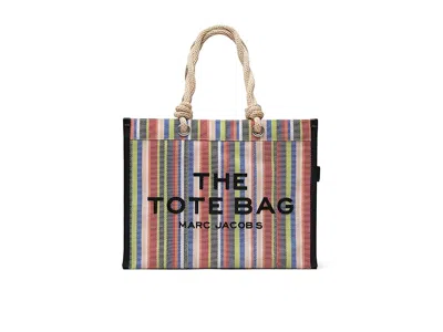 Marc Jacobs The Large Stripe Mesh Rope Tote Bag In Multi
