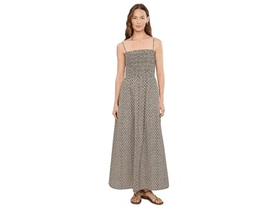 Faherty Coastal Poplin Lucia Dress In Brown
