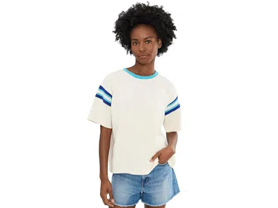 Faherty Sport Jersey Throwback T-shirt In White