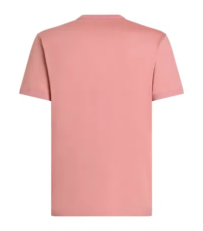 Dolce & Gabbana Cotton T-shirt With Patch In Pink