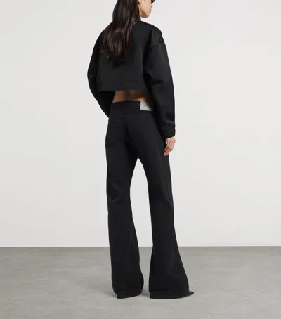 Balenciaga Cropped Technical Faille Track Jacket In Multi