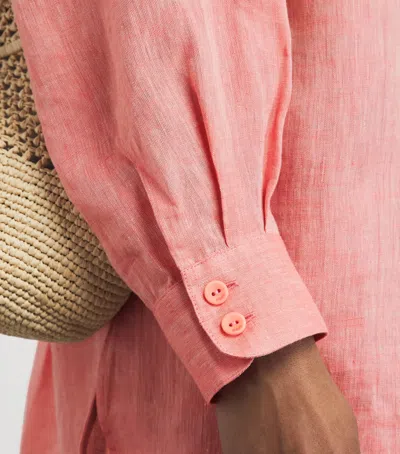 Eres Exact Linen Shirt In Pink