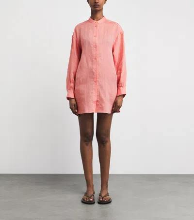 Eres Exact Linen Shirt In Pink