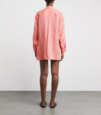 Eres Exact Linen Shirt In Pink