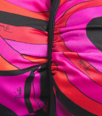 Pucci Iride Triangle Bikini Top In Pink