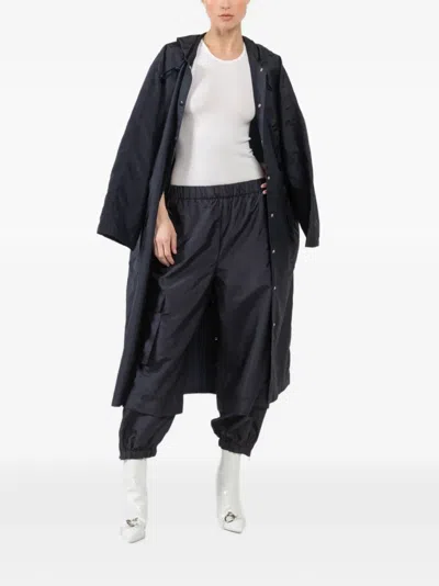 Tibi Cargo-pocket Track Pants In Blue
