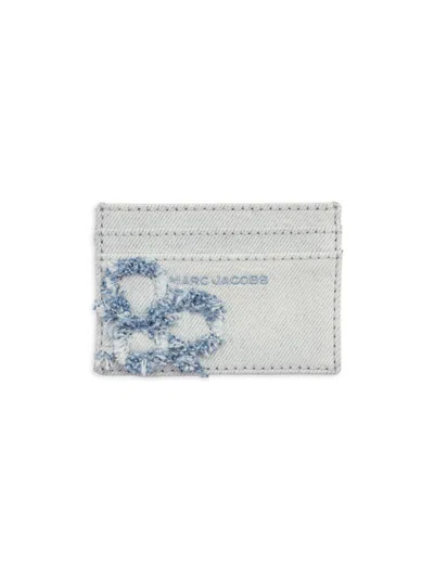 Marc Jacobs Daisy Denim Card Case In Red